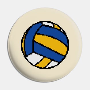 Volleyball Pixel Art Pin