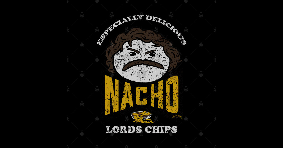 The Lords Chips! Nacho Libre Sticker TeePublic