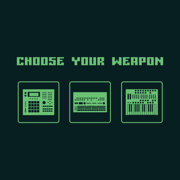 Choose Your Weapon Drum Machine and Synth Selector for Electronic Musician by Atomic Malibu