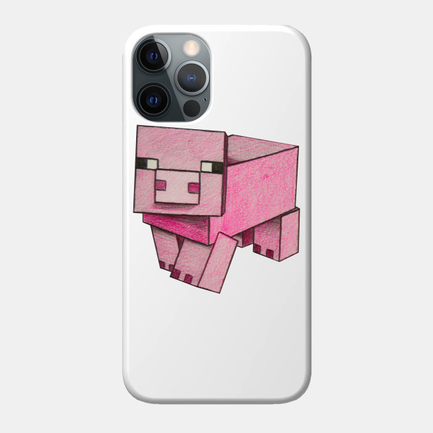 Minecraft Pig - Minecraft - Phone Case