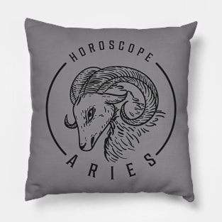 Zodiac Sign Aries Pillow