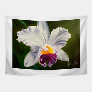 White Orchid Tapestry