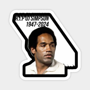 OJ Simpson Shirt, rip oj simpson, oj simpson, o.j. simpson Magnet