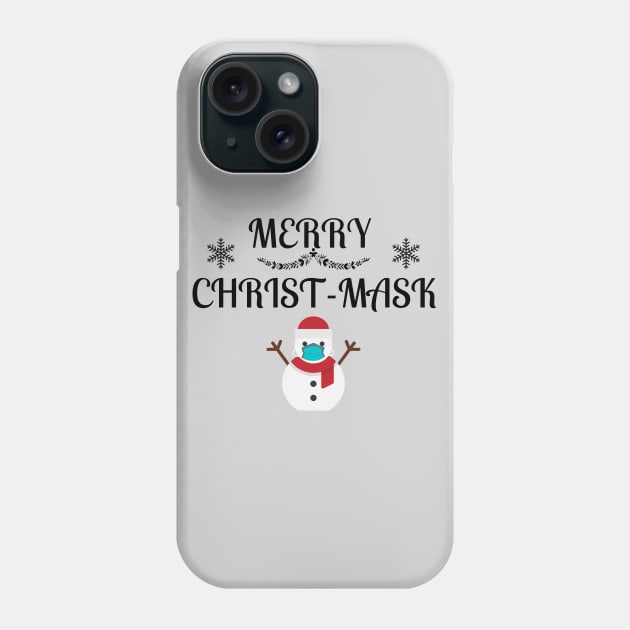 Merry Christmask Quarantine Phone Case by NickDsigns