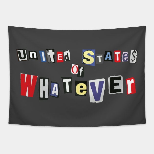 "US OF WHATEVER" Tapestry by Dmitry_Buldakov