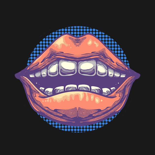 Lips by phsycartwork