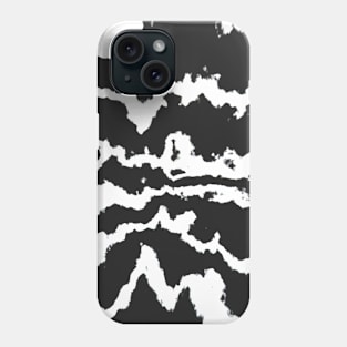 White and Black Marble Stripes Phone Case