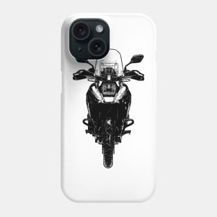 V Strom 1050XT Bike Front View Sketch Art Phone Case