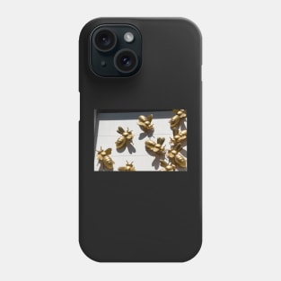 Gold bees on Eureka Tower, Melbourne, Australia. Phone Case