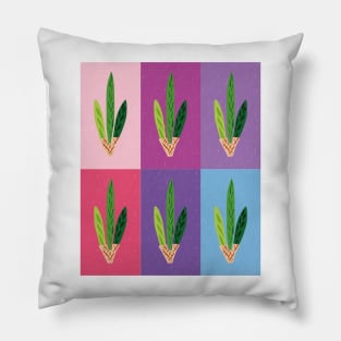 Lulav - Warm Pastels Pop Art Grid Pillow