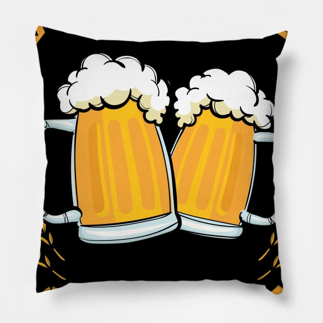 German Oktoberfest Shirt Funny Oktoberfest Costume Men Gift Pillow by nadinecarolin71415