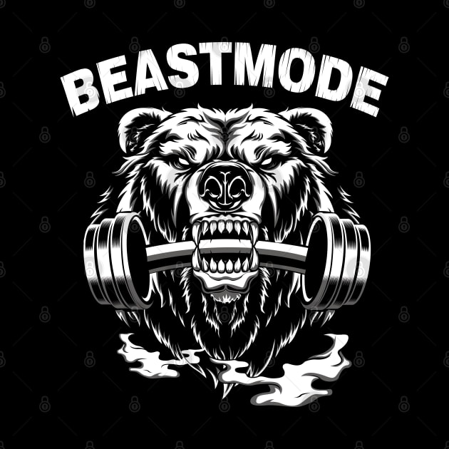 Fitness Beast Mode Bear Wild Animal by mybeautypets