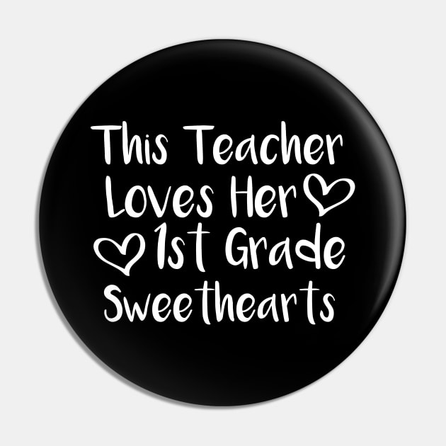 Best Gift for 1st Grade Teacher Pin by MetalHoneyDesigns