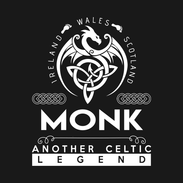 Monk Name T Shirt - Another Celtic Legend Monk Dragon Gift Item by harpermargy8920