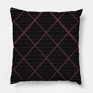 Rose plaid, dark Pillow