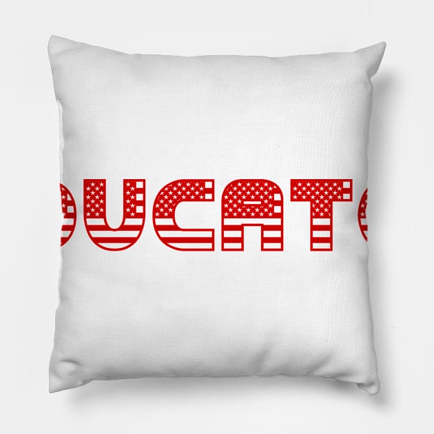 Educator in USA Pillow by ArtMomentum