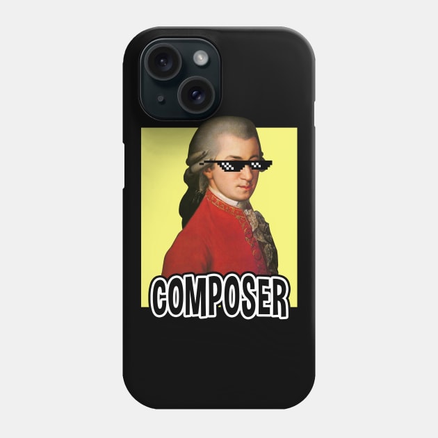 Mozart Composer Phone Case by TeezRock