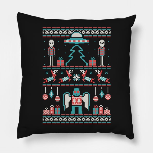 Paranormal Sweater Party Pillow by HandsOffMyDinosaur