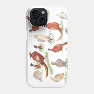 Wild british Pheasant  studies Phone Case