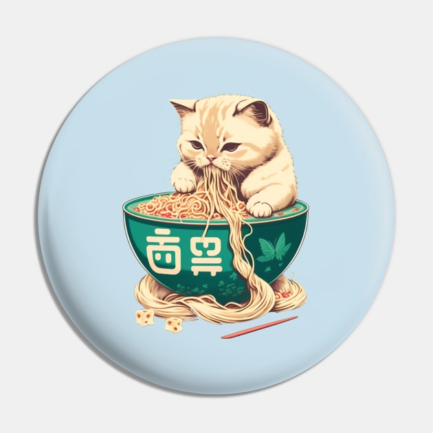 cute cat eating ramen Pin by abomastour