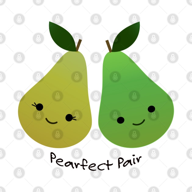 Pearfect Pair Cute Pears by Hedgie Designs