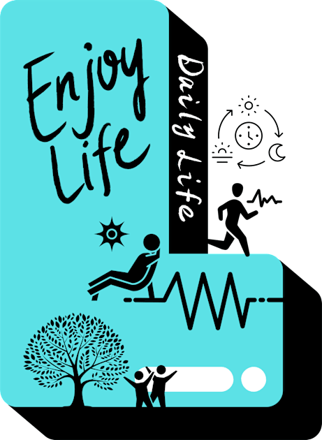 Enjoy Life, Daily life Kids T-Shirt by Butterfly Dira