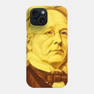 Horace Greeley Golden Portrait | Horace Greeley Artwork 11 Phone Case