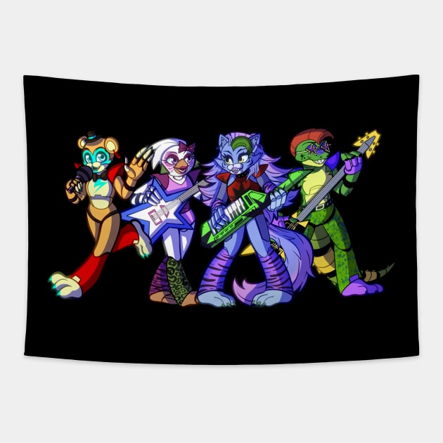 The Glamrock Crew Tapestry by Galacii