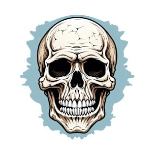 representation of a single grinning skull T-Shirt