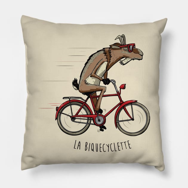 Biquecyclette Pillow by Mistersheep