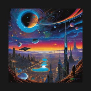 Alien Dreamscape Surreal Sci-Fi Landscapes 6 T-Shirt