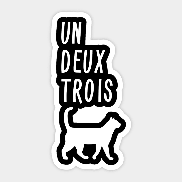 Un Deux Trois Cat Shirt Funny French Teacher Gift Un Deux Trois Cat Shirt Funny French Teacher Gift