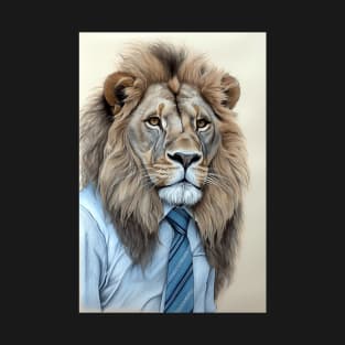 Lion Wearing A Shirt And Tie T-Shirt