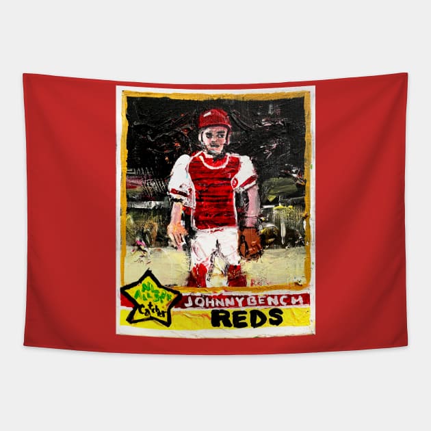 Johnny Bench Tapestry by ElSantosWorld