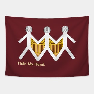 Holding hand Tapestry