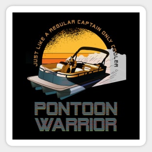 Funny Pontoon Captain Boat Stickers for Sale