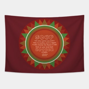 Comforting Soup [red] Tapestry