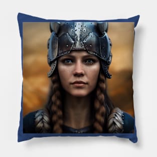 Viking Shield Maiden Pillow