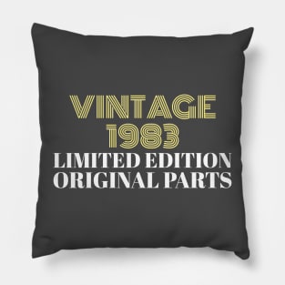 Vintage 1983 Limited Edition Original Parts Pillow