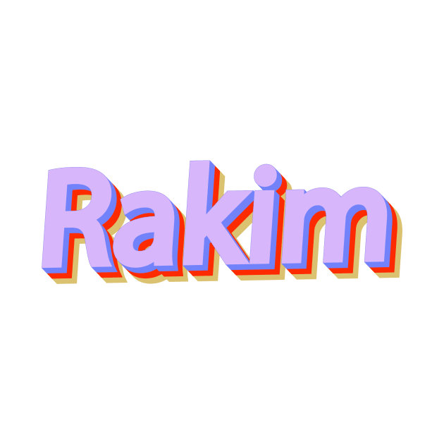 Rakim // Typography Design by OlasyMasy