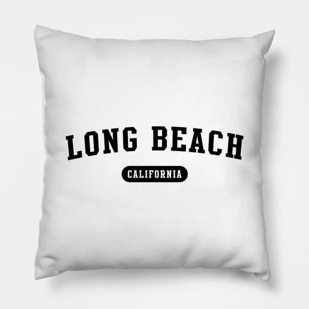 Long Beach, CA Pillow by Novel_Designs