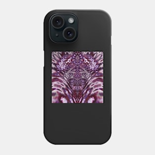 Magenta and Maroon Fractal Wave Phone Case