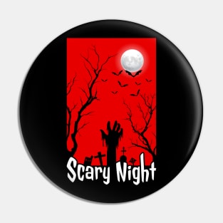 Scary night Pin