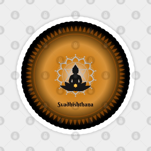 Svadhishthana, Sacral Chakra. Meditative, Mindfulness. Magnet by Anahata Realm