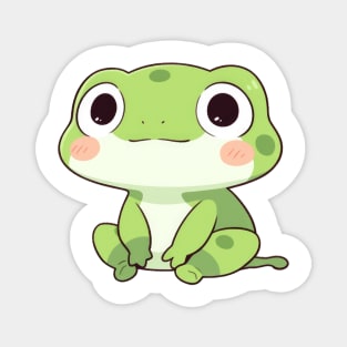 Simple drawn cute frog Magnet