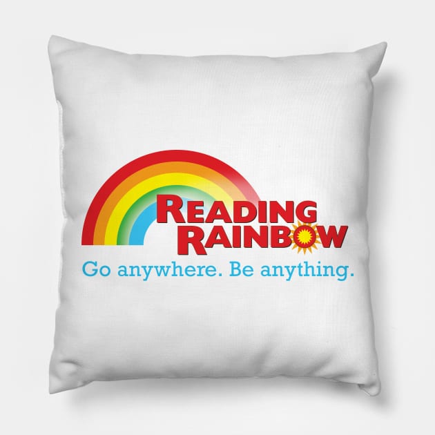 Reading Rainbow Pillow by Chewbaccadoll