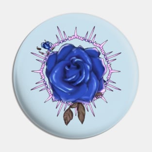 Blue Rose Pin