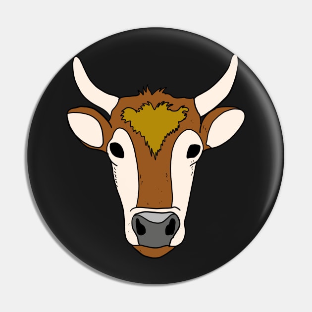 Hand Drawn Cow with brown and white fur Pin by Mesyo