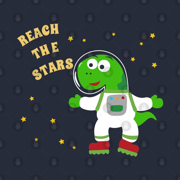 Cute dinosaur astronaut. by KIDS APPAREL