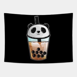 For Those Who Love Boba Tea With Pandas Tapestry